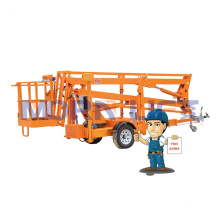 new design hydraulic boom man lift towable cherry picker trailer mounted boom lift price cherry picker aerial work platform